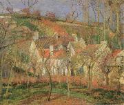 Camille Pissarro the red roofs oil